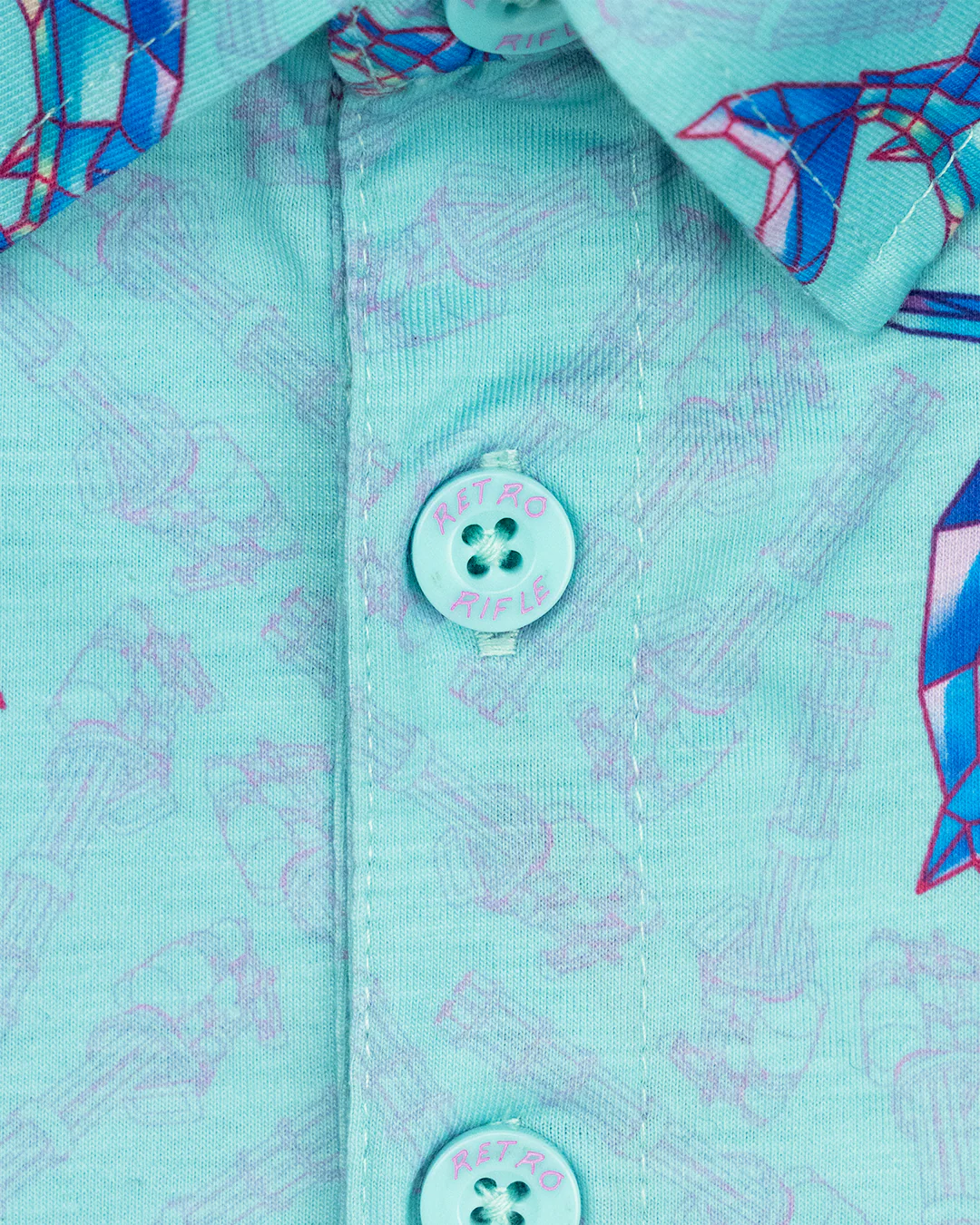 Synth Shark (Light Blue) Polo - Image 4