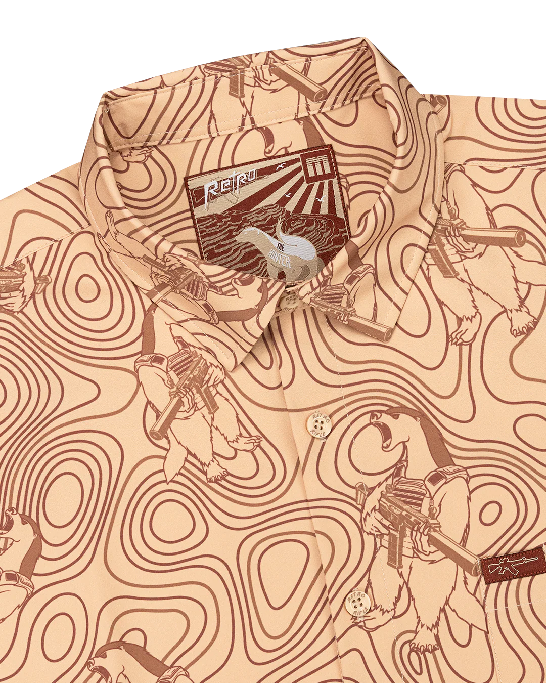 The Hunter (Tan) Long Sleeve Button Down - Image 2