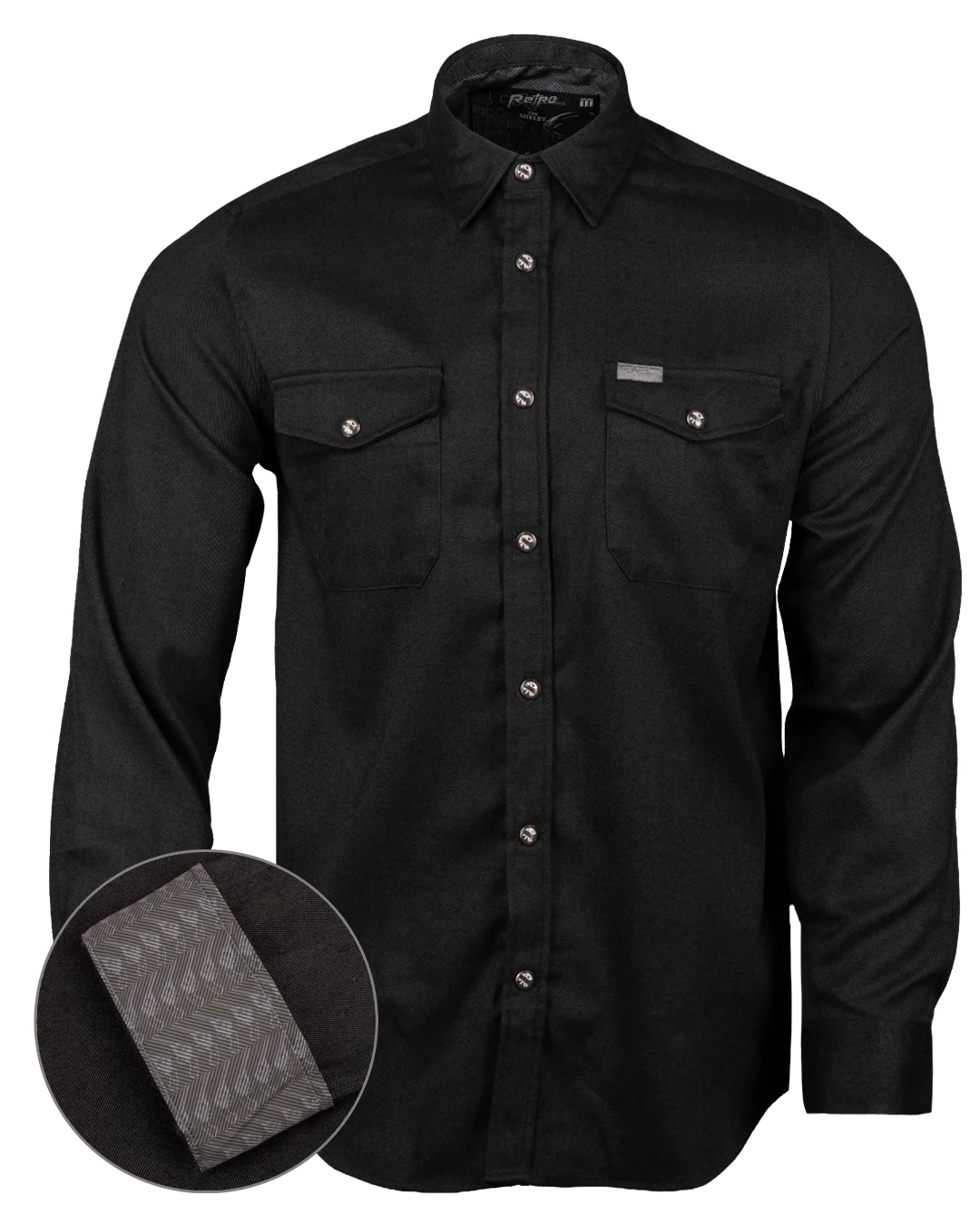The Shelby Herringbone Flannel (Pearl Snaps)