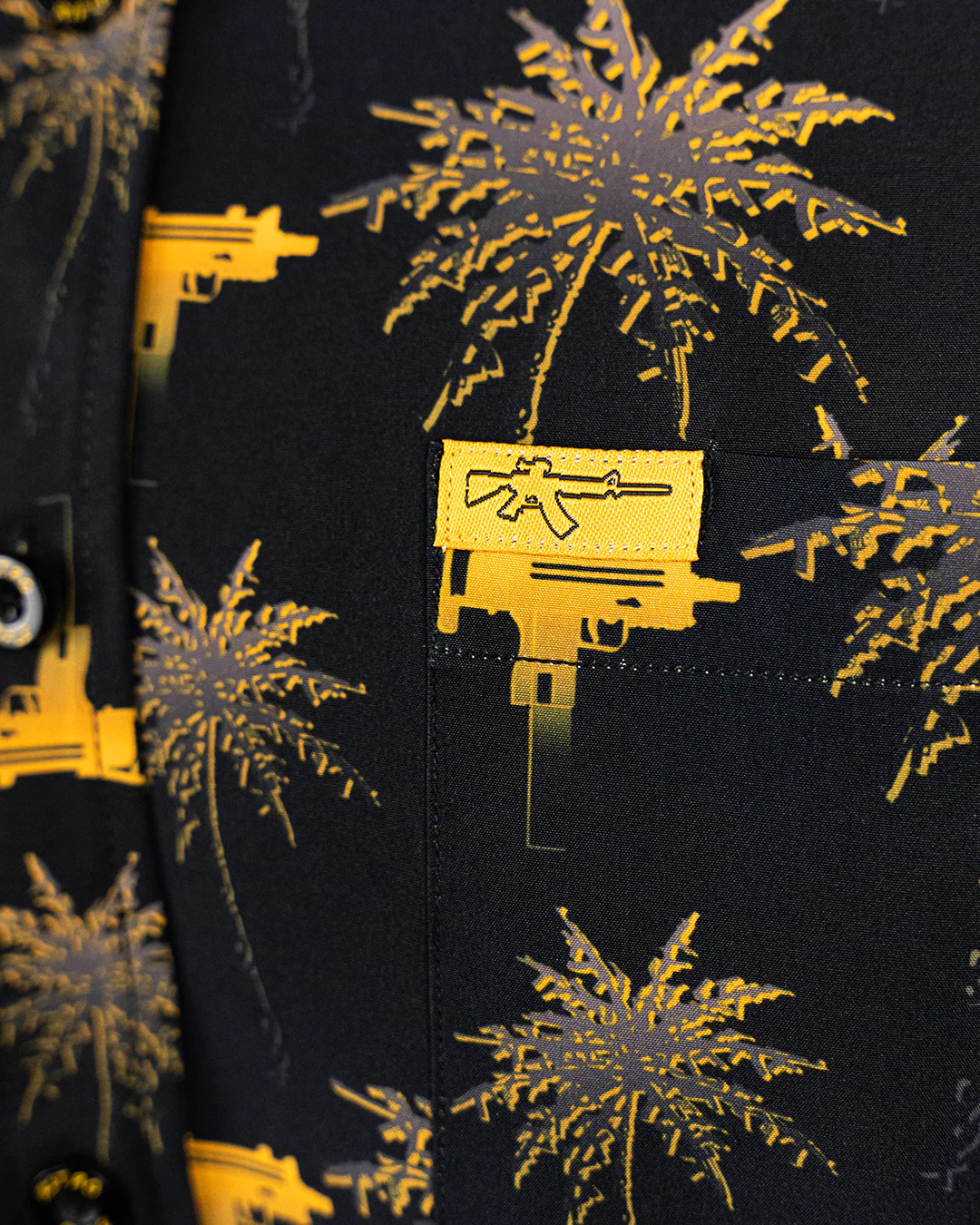 Trigger Happy (Black/Gold) Button Down - Image 3