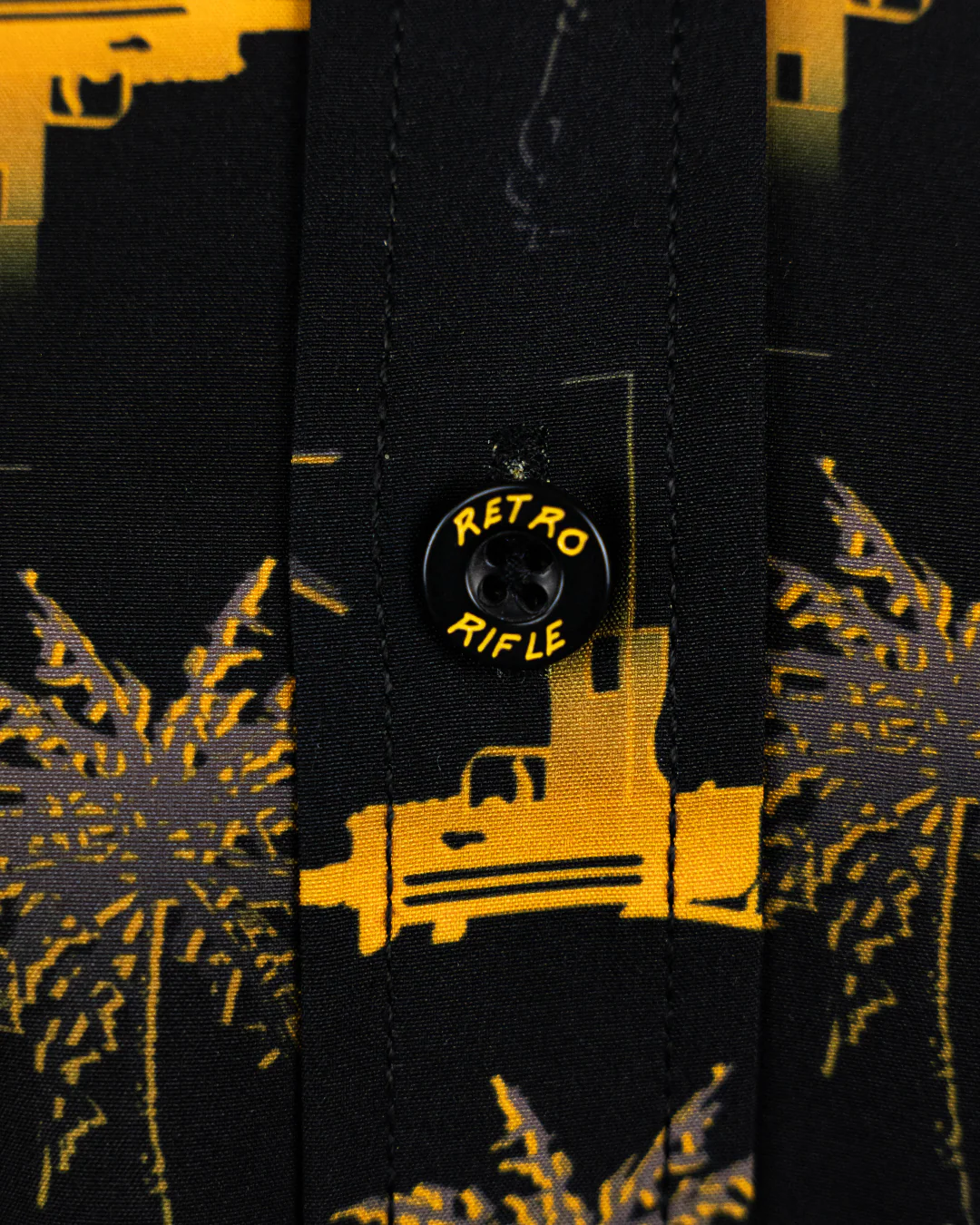 Trigger Happy (Black/Gold) Button Down - Image 4