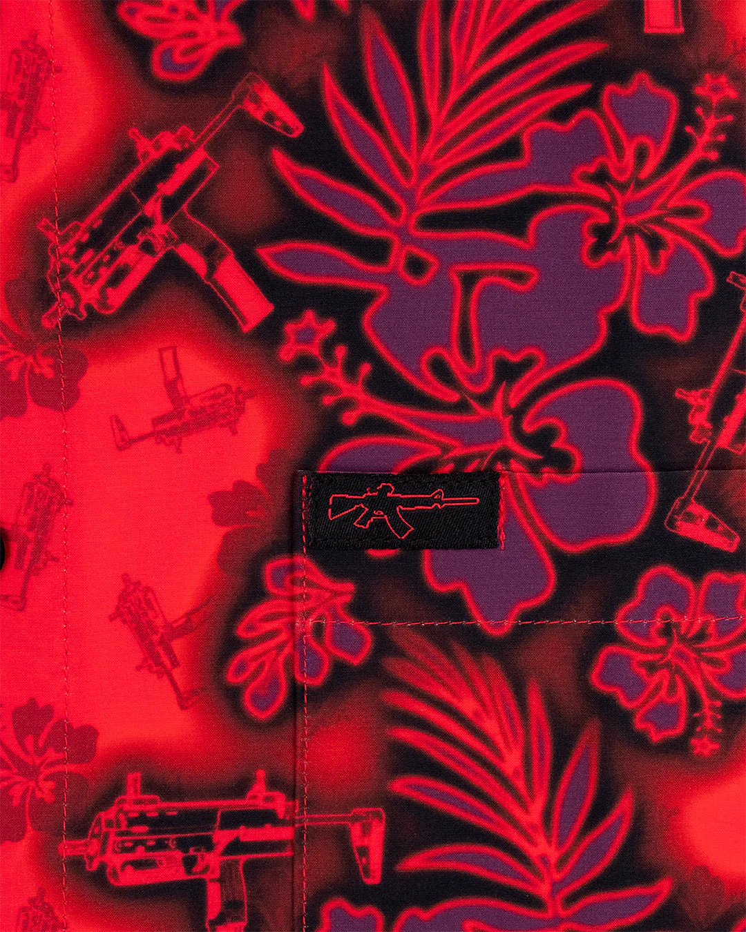 Tropic Aloha (Red) Button Down - Image 3