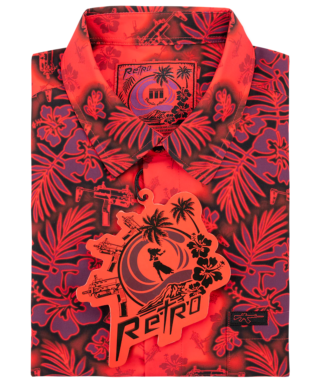 Tropic Aloha (Red) Button Down - Image 5