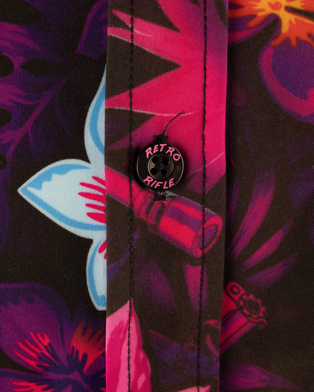 Tropical Fields Black Button Down (Youth) - Image 3