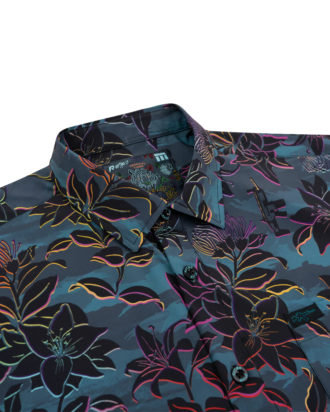 Tropical Tiger (Neon) Button Down - Image 2
