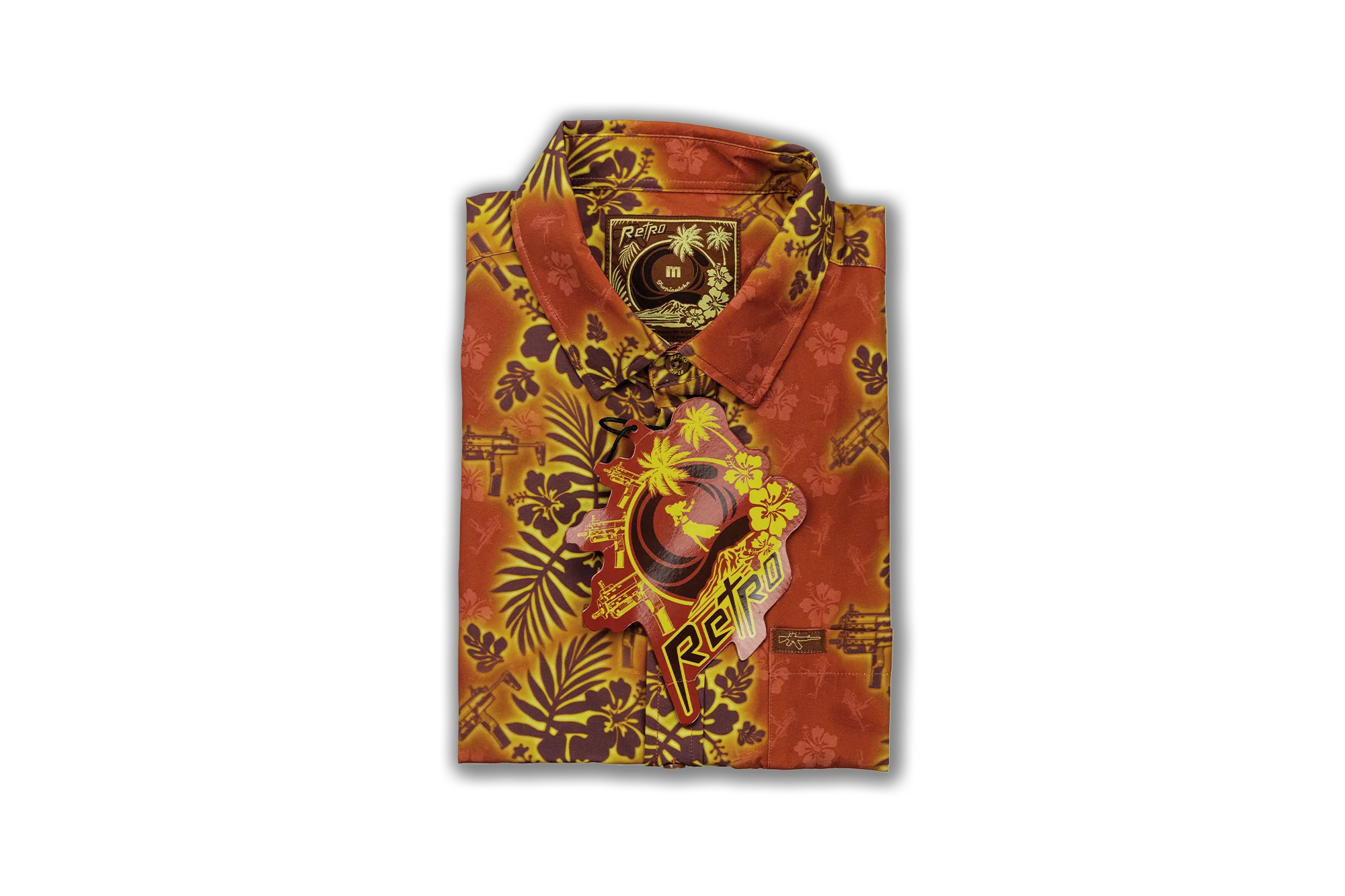 Tropic Aloha (Burnt Orange) Button Down - Image 5