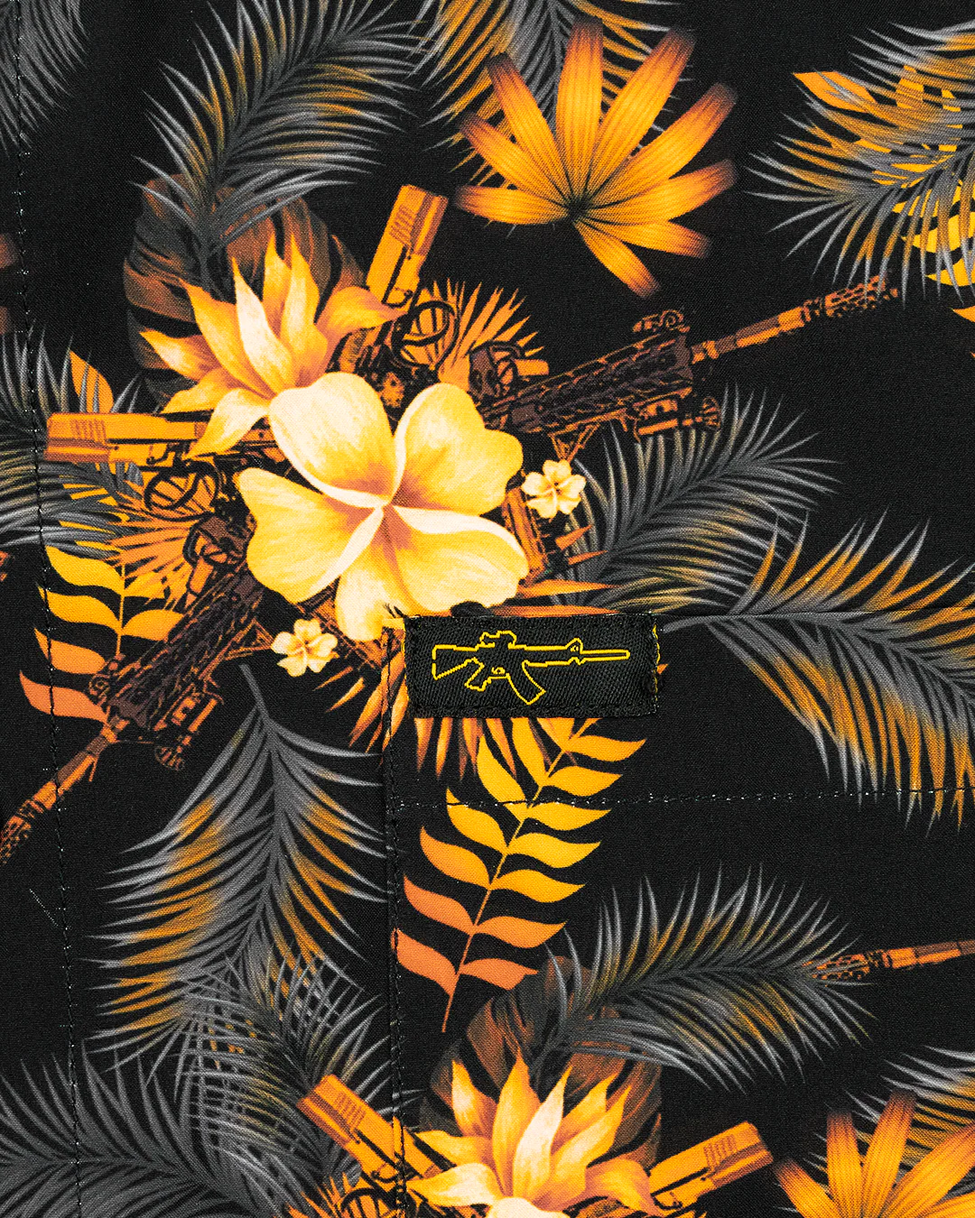 Tropics Black/Gold Button Down (Youth) - Image 3