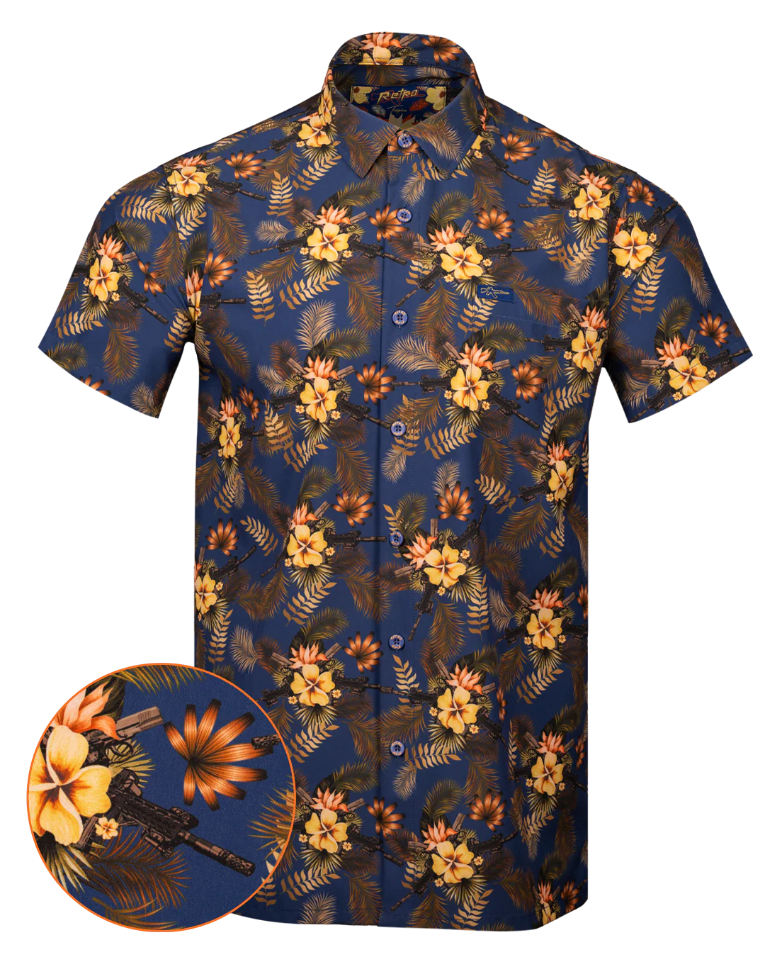 Tropics (Blue/Gold) Button Down