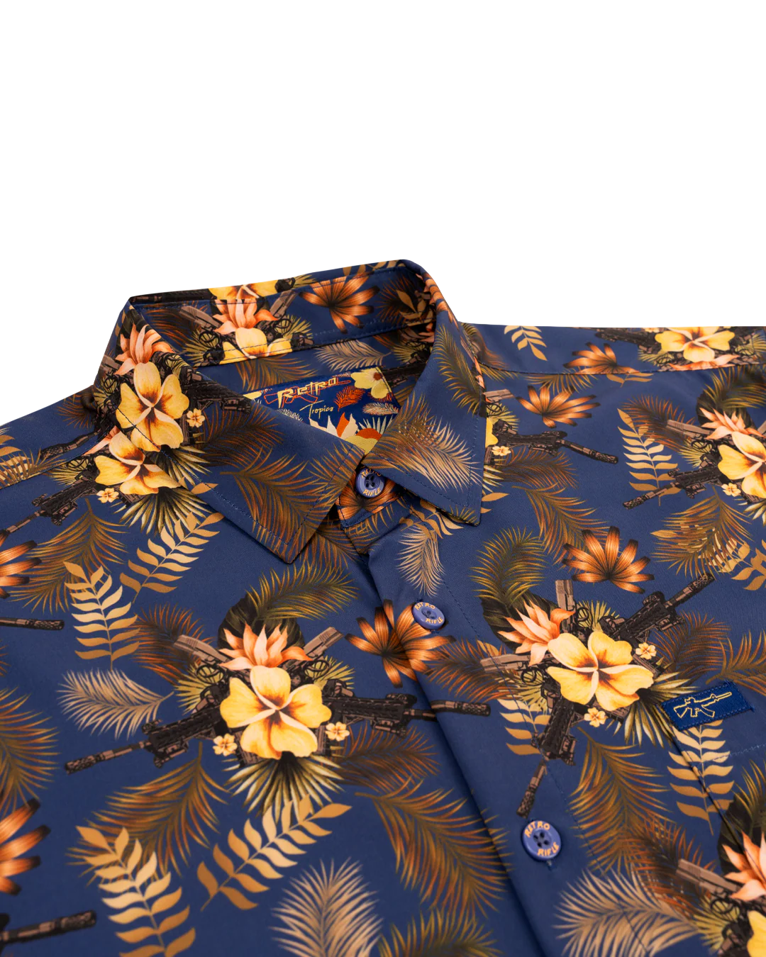 Tropics (Blue/Gold) Button Down - Image 2