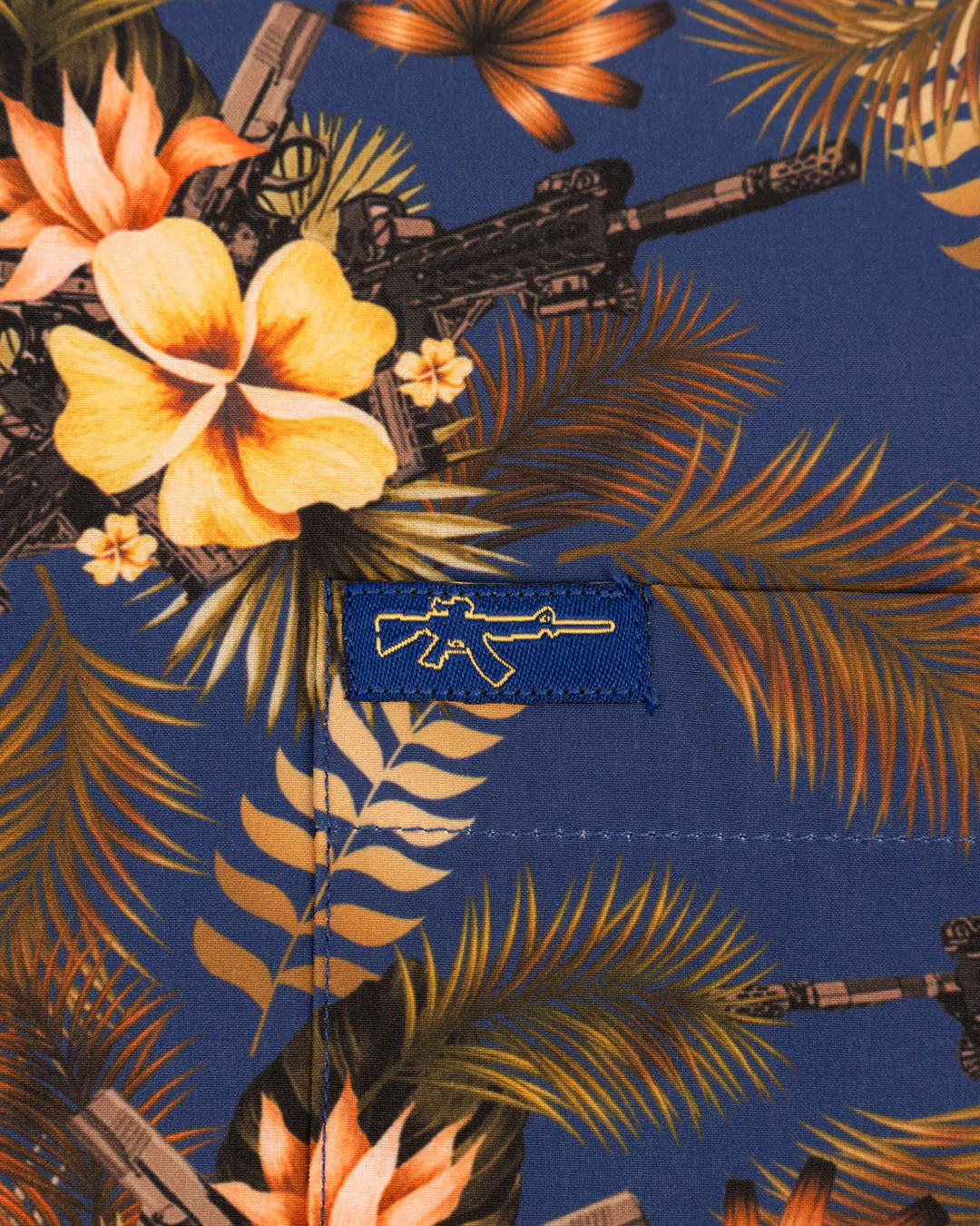 Tropics (Blue/Gold) Button Down - Image 3