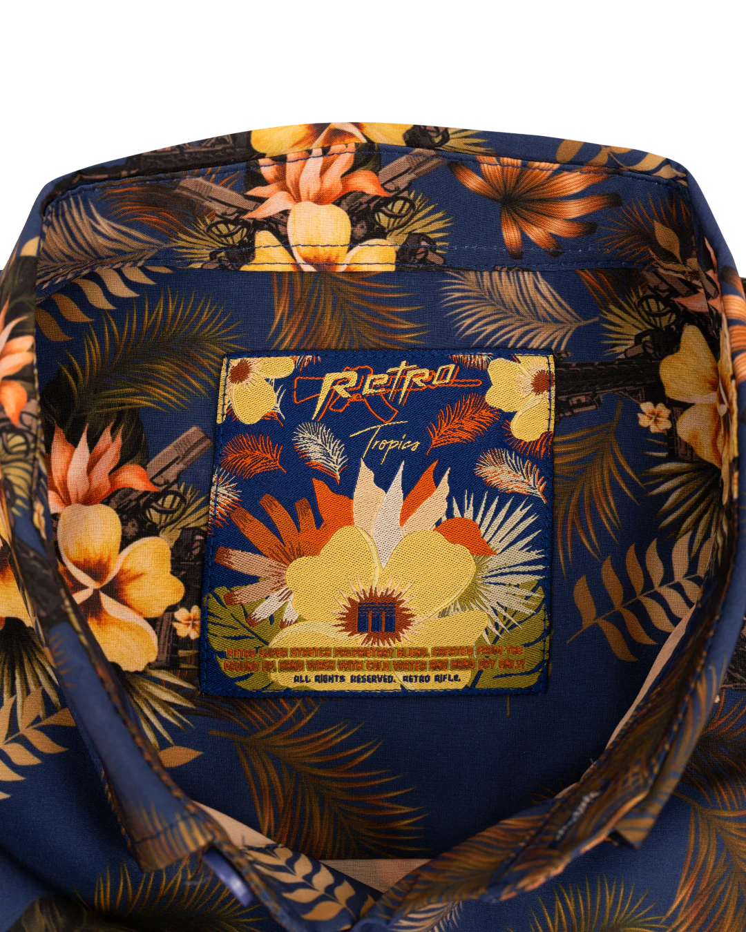Tropics (Blue/Gold) Button Down - Image 4