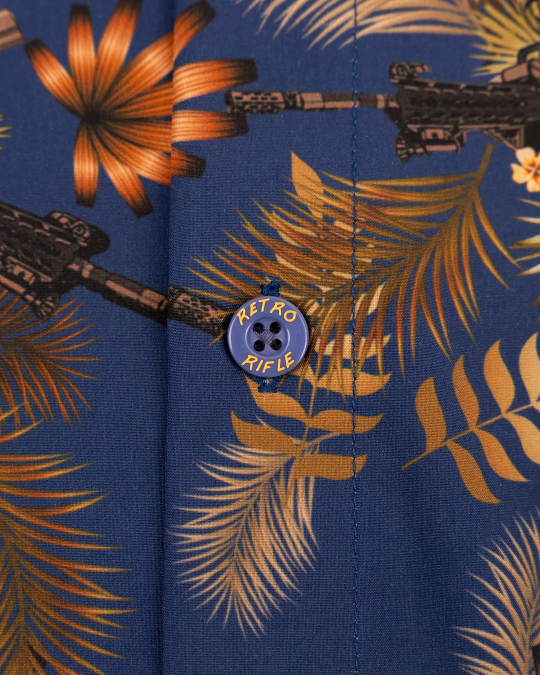Tropics (Blue/Gold) Button Down - Image 5