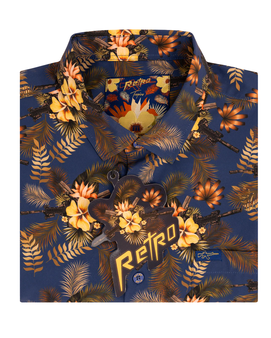 Tropics (Blue/Gold) Button Down - Image 6