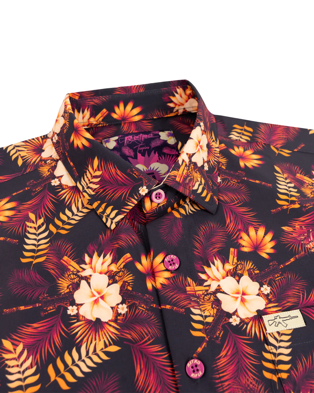Tropics (Maroon) Button Down - Image 2