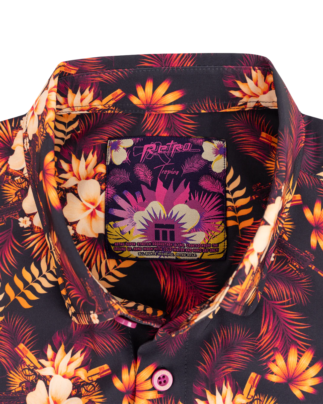 Tropics (Maroon) Button Down - Image 4