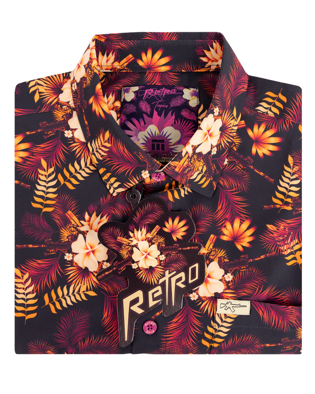 Tropics (Maroon) Button Down - Image 6