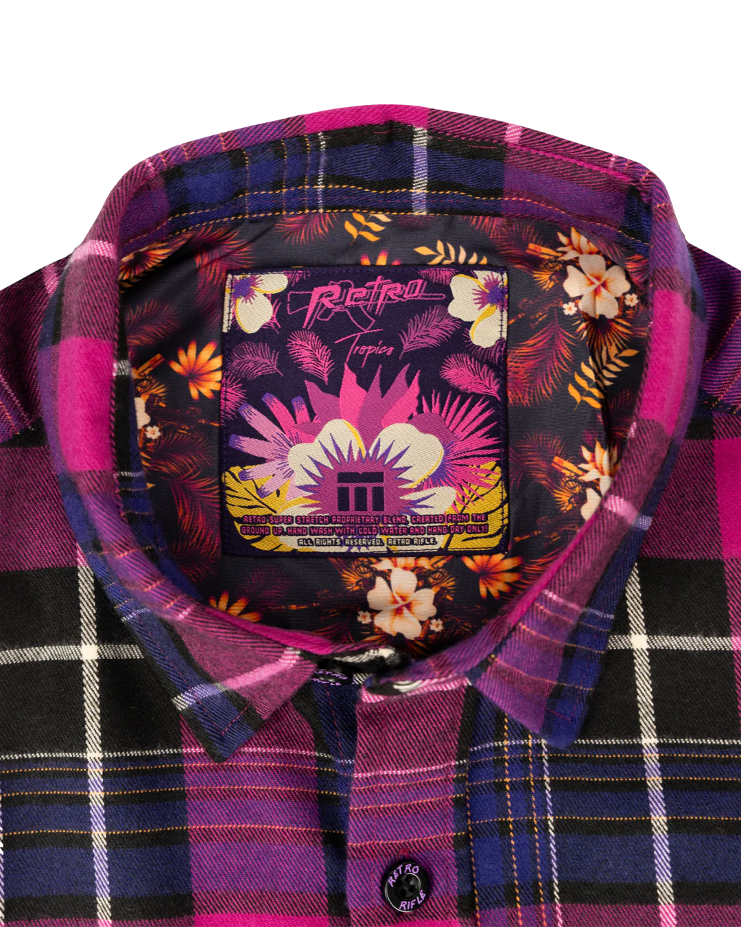 Tropics (Maroon) Flannel - Image 5