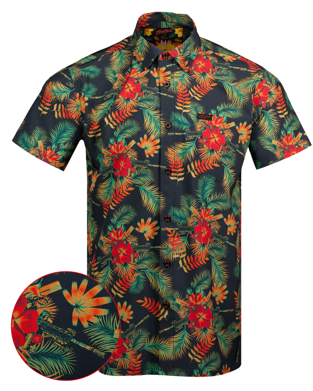 Tropics (Red/Green) Button Down