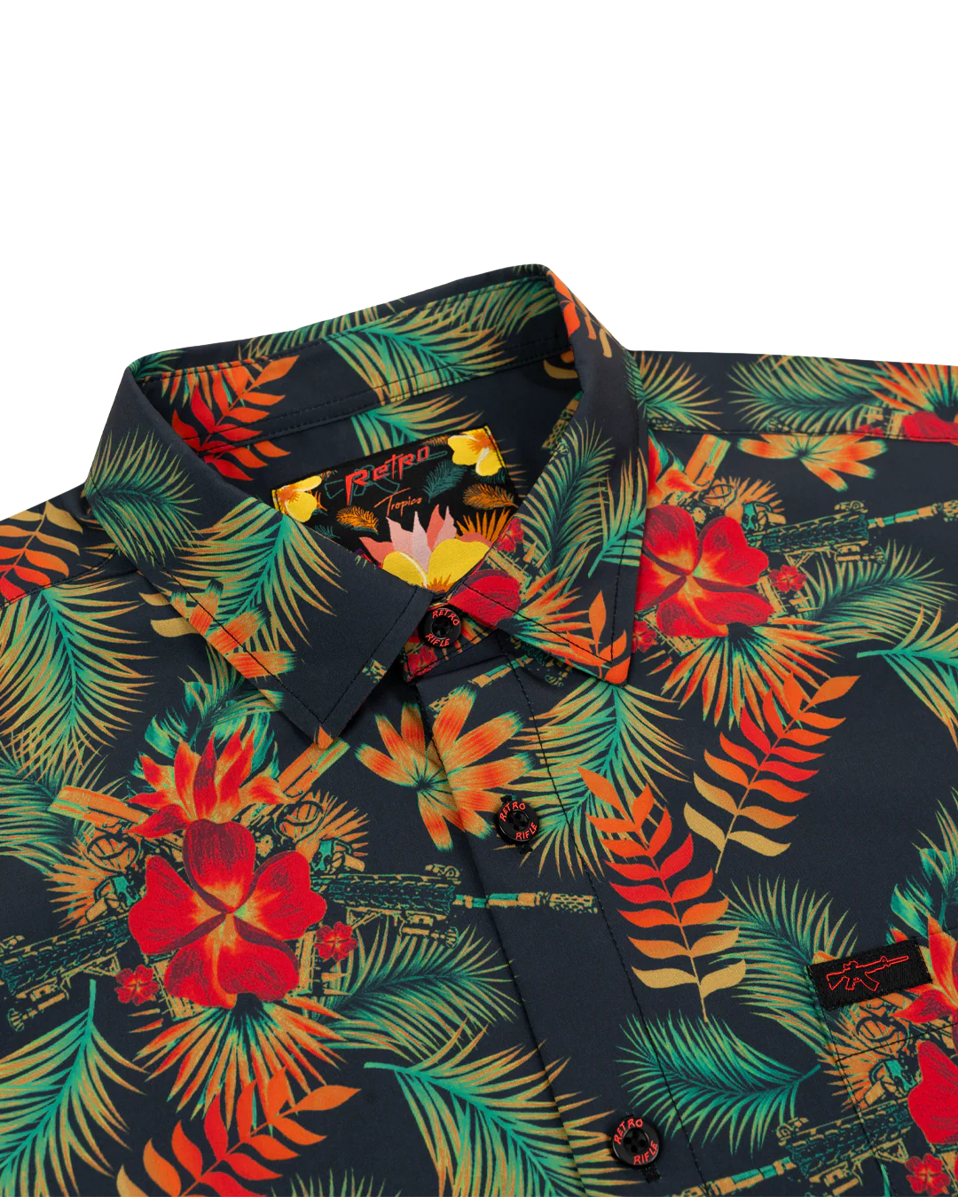 Tropics (Red/Green) Button Down - Image 2