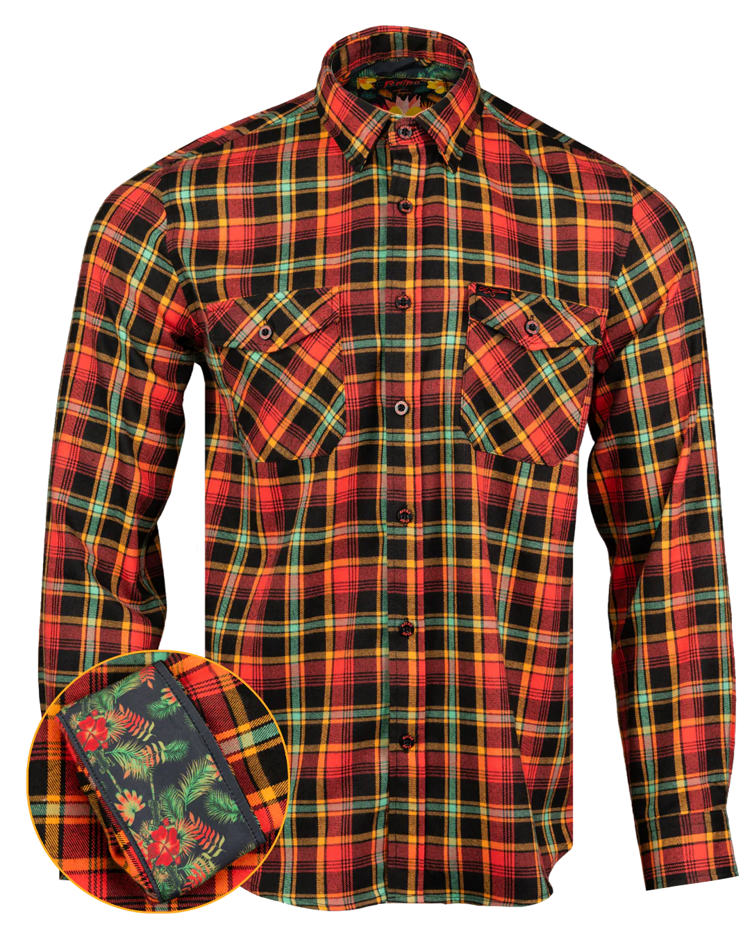 Tropics (Red/Green) Flannel