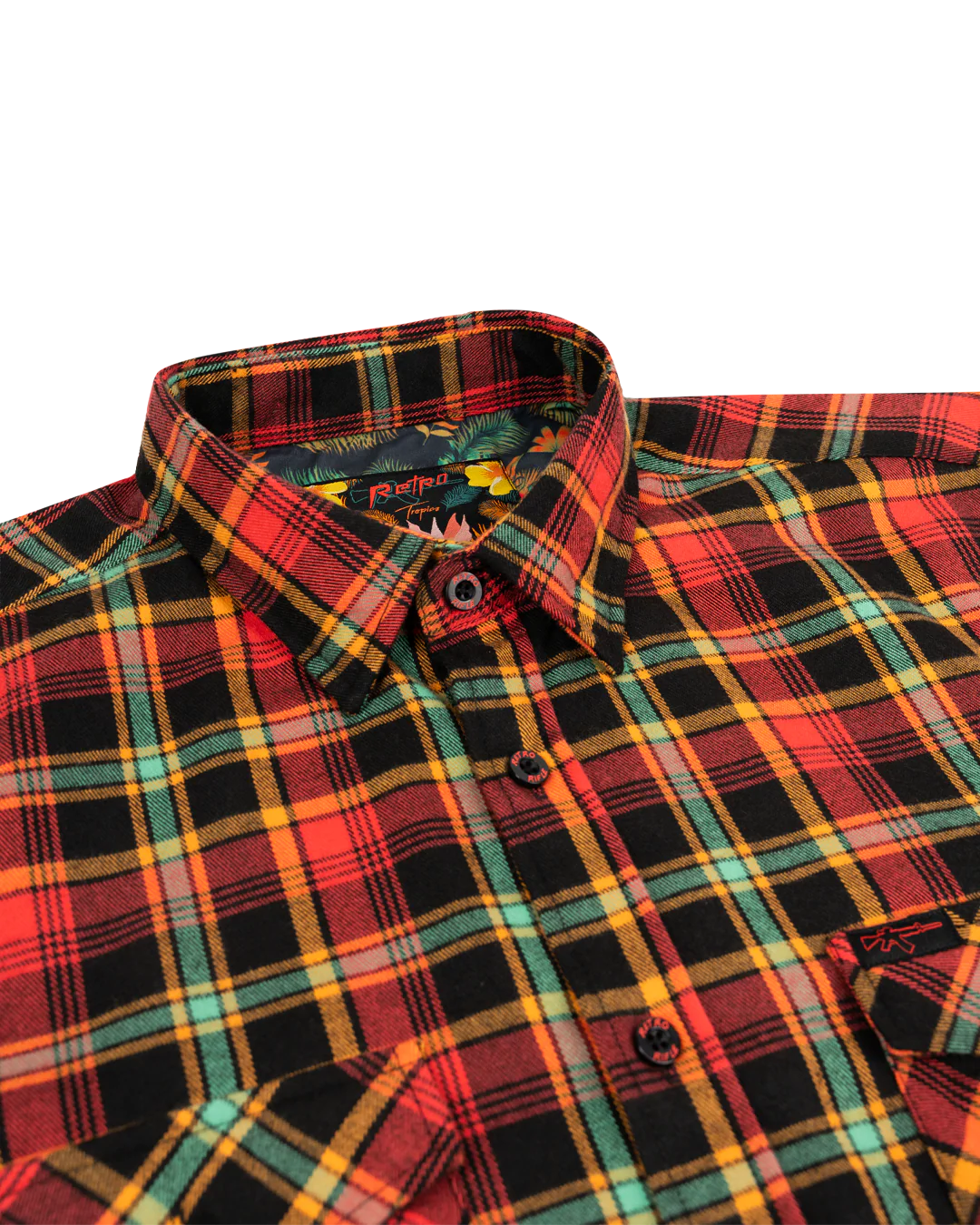 Tropics (Red/Green) Flannel - Image 2