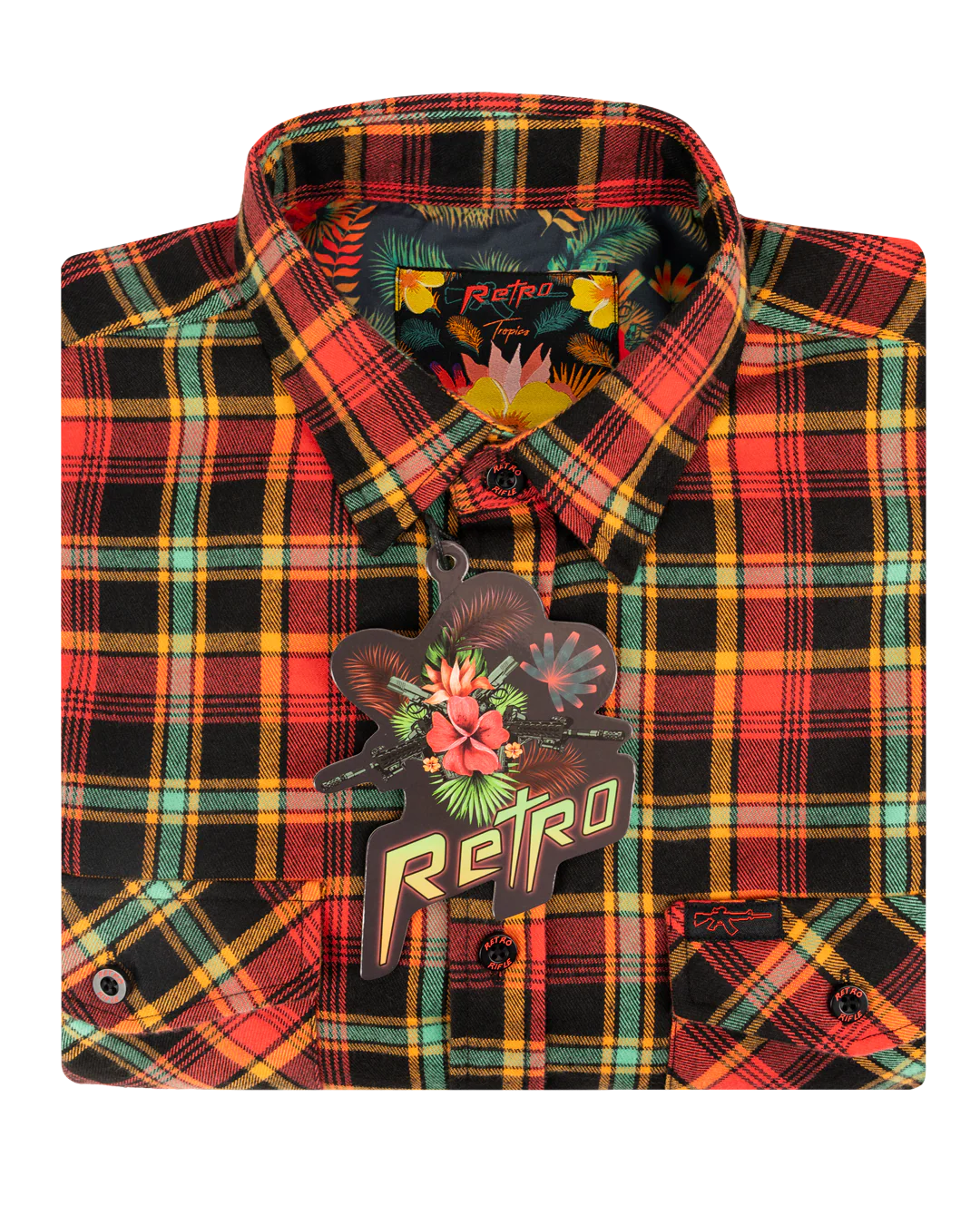 Tropics (Red/Green) Flannel - Image 7