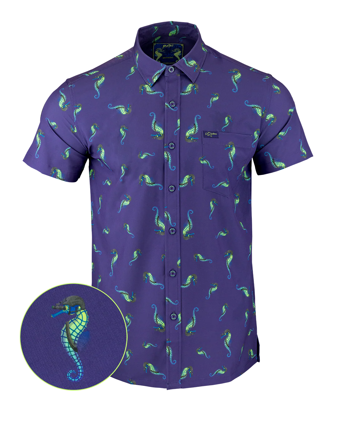 War Horse (Blue) Button Down