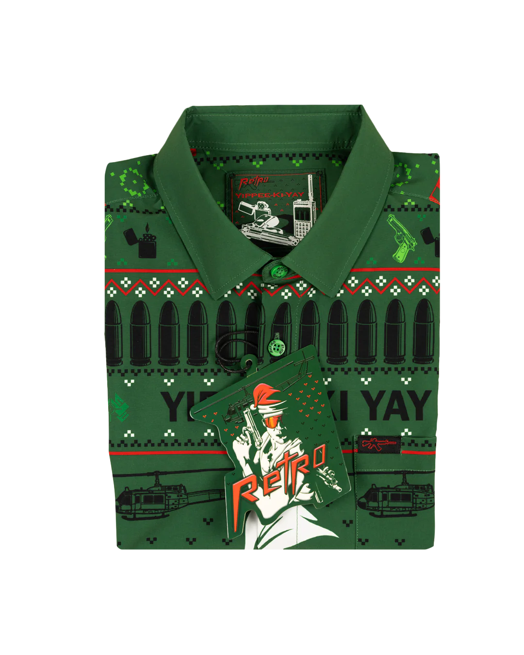 Yippee-Ki-Yay (Green) Button Down - Image 5